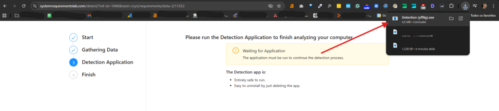 can i run it detecçao