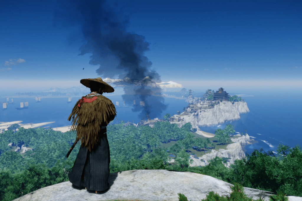 jogos mundo aberto Ghost of Tsushima