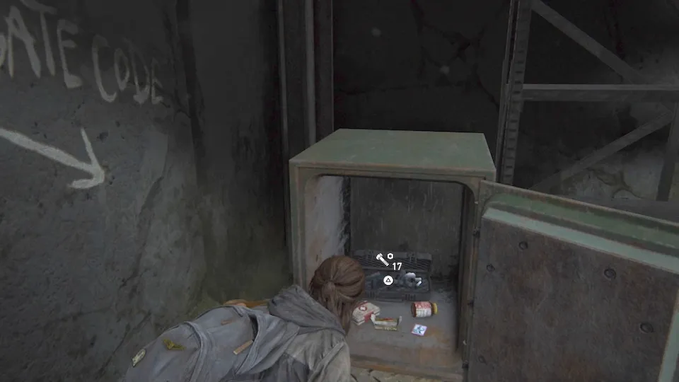 qual a senha do cofre the last of us 2 cofre 3