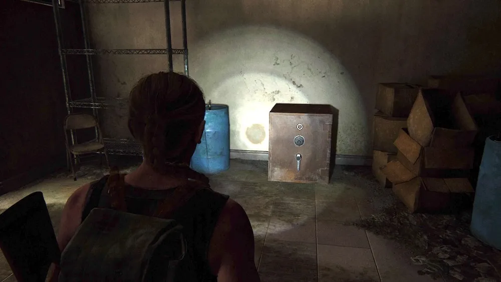 senha do cofre the last of us 2 abby